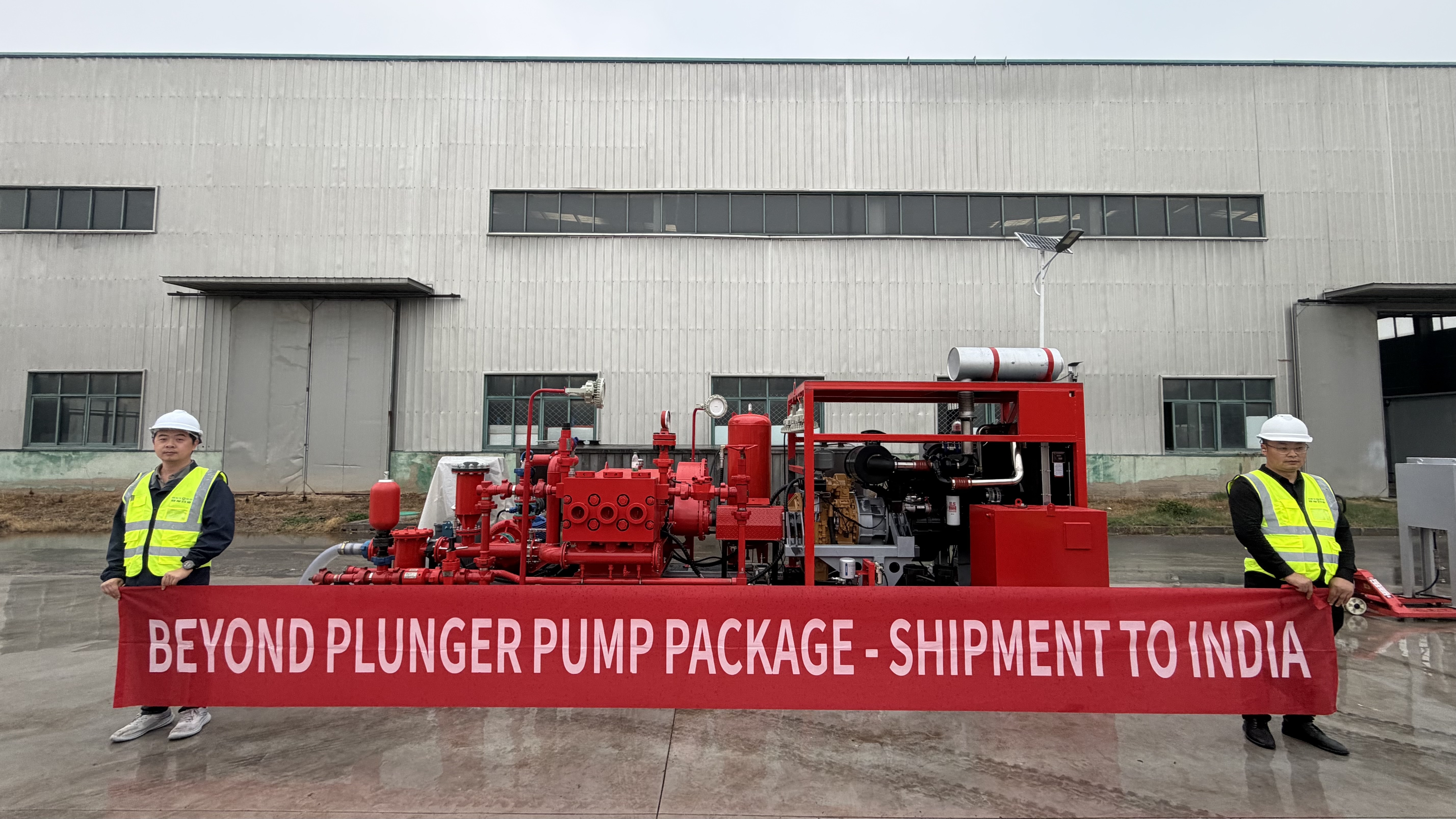 BEYOND PLUNGER PUMP PACKAGE - SHIPMENT TO INDIA